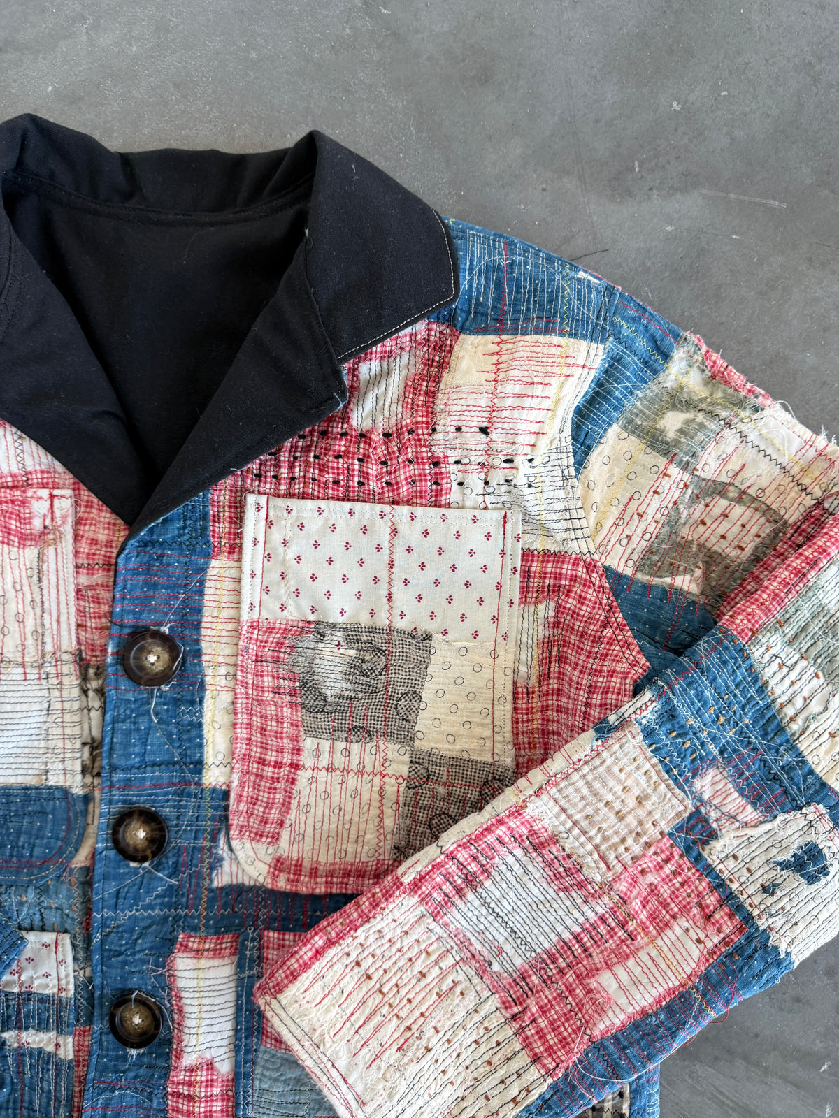 [RE:VIVE] Early 20th Century Quilt Chore Coat